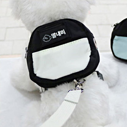 💜新品上架【梨花娘】😍韓國Dokpe 小型犬貓寵物外出拾便收納背包附牽繩三色尺寸S~L