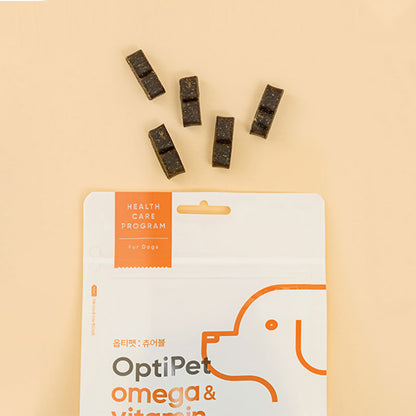 💜新品上架【梨花娘】🫧韓國品牌Optipet 韓國動物營養學及食品營養學家研製寵物零食Omgea&amp;維他命咀嚼肉片300g一包