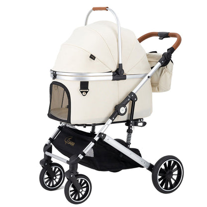 💜新品上架【梨花娘總代理】韓國 GARR Premium 高階寵物推車｜一鍵收車・大輪避震・豪華配件組