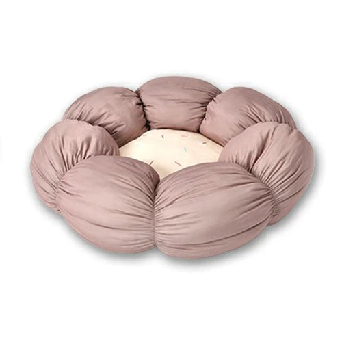 🌸新品上架【梨花娘總代理】🐾日本品牌Solgra【日本加大寬版】雙花瓣接觸涼感寵物床｜59cm寬敞睡眠空間