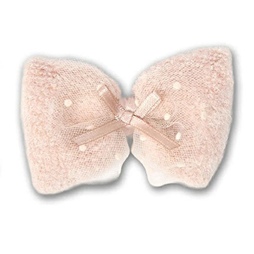 🌸新品上架【梨花娘】日本品牌UN TOU TOU 初冬花語與輕絨手感 寵物蝴蝶結頭飾/髮夾