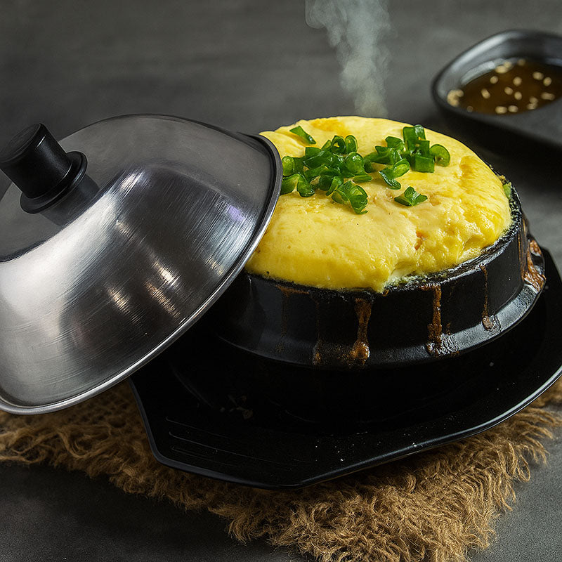 🆕新品上架【梨花娘】韓國廚神白種元推薦款🧑‍🍳不銹鋼蓋+陶製蒸蛋鍋+托盤三件組💖韓國連線