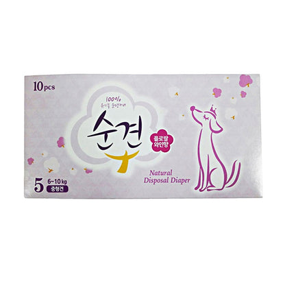 💜新品上架【梨花娘】🌿韓國 순결 天然紙漿訓練期 生理期 寵物尿布 五尺寸可選三盒一組 30入