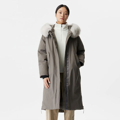 🆕新品上架【梨花娘】暢銷款TOP.2🔥韓國品牌BLACKYAK IU代言狐狸毛領長款極地升級版羽絨外套 (2色)