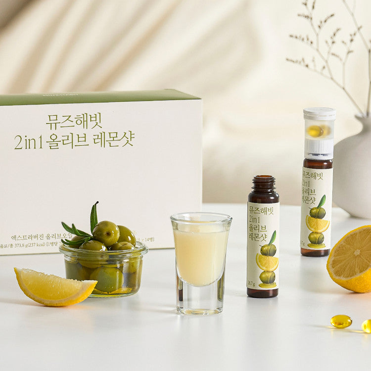 🆕新品上架【梨花娘】檸檬與初榨橄欖油二合一早晨健康飲100ml最新養生組合 韓國連線