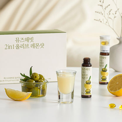 🆕新品上架【梨花娘】檸檬與初榨橄欖油二合一早晨健康飲100ml最新養生組合 韓國連線