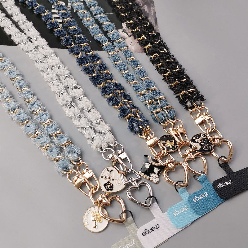 新品上架【梨花瑪雅】💖優雅氣質經典小香風精品愛心釦手機吊繩💕✨