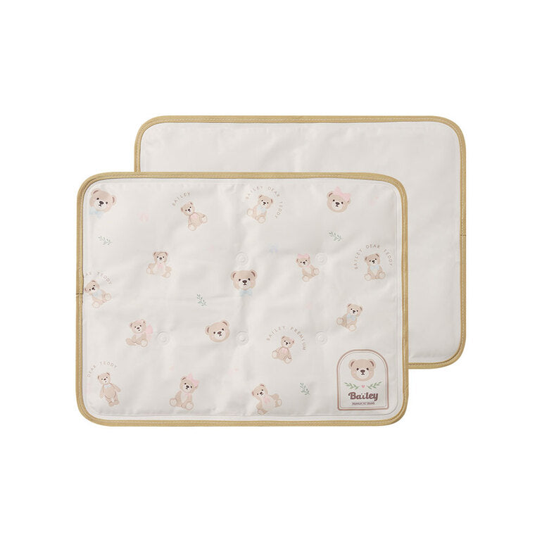 韓國BAILEY💖【梨花娘】夏日必備涼爽親膚降溫舒適防水滿版小熊寵物冰涼墊(3尺寸)