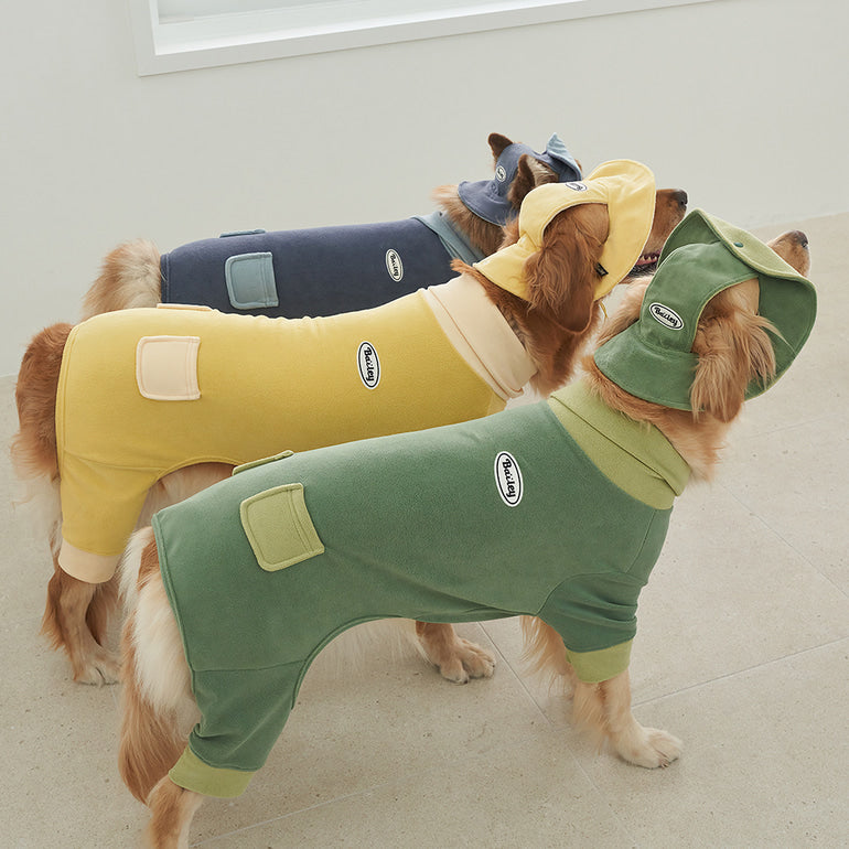 韓國新品上架【梨花娘】🐾BAILEY 🐶秋冬新品 領口釦環設計一件式保暖細絨毛衣(3色)