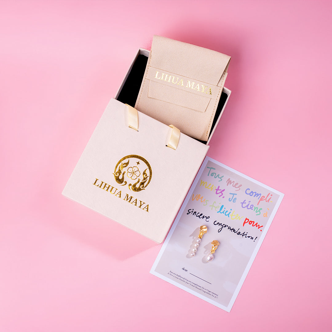 💖新品上架【梨花瑪雅】實拍選品氣質高雅不對稱淡水珍珠耳飾(針式，夾式)