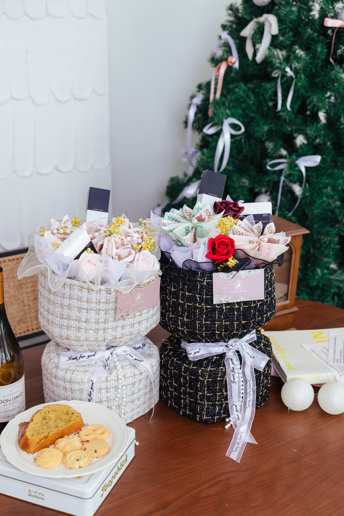 情人禮物,生日禮物手作韓元有錢花,花不完,貌美如花禮品花束組(僅宅配少量供應中)