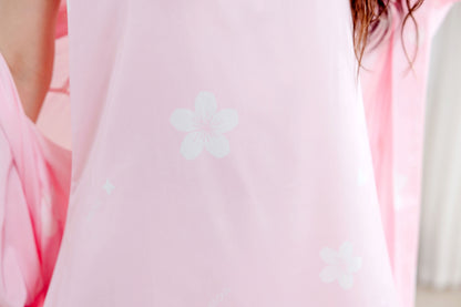 💖新品上架【梨花瑪雅】自訂款設計清新風格絲滑觸感睡衣綁帶罩衫(三款)
