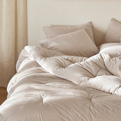 🆕新品上架【梨花娘】冬季飯店🔥韓國品牌MAATILA 雙色特殊超細纖維棉柔軟保暖輕盈被5件套組(單人四件)