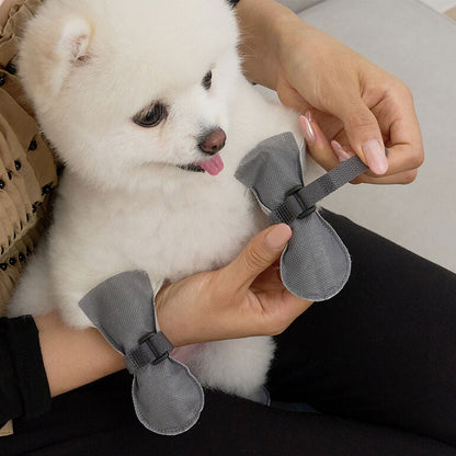 韓國新品上架【梨花娘】🐾BAILEY 🐶簡約輕盈防水不掉鞋防護寵物健走鞋(2色)