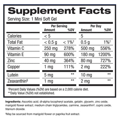 ✈️美國帶回限量17瓶🏆【梨花娘】博士倫 PreserVision AREDS 2 - 210 粒迷你軟膠囊葉黃素