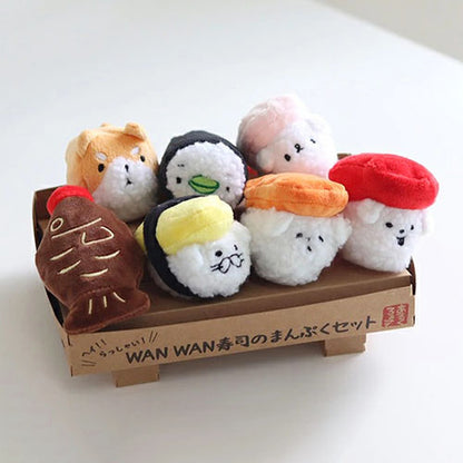 新品上架【梨花娘總代理】🐾日本品牌Solgra 🐶毛孩專屬。手作風味壽司布偶發聲玩具