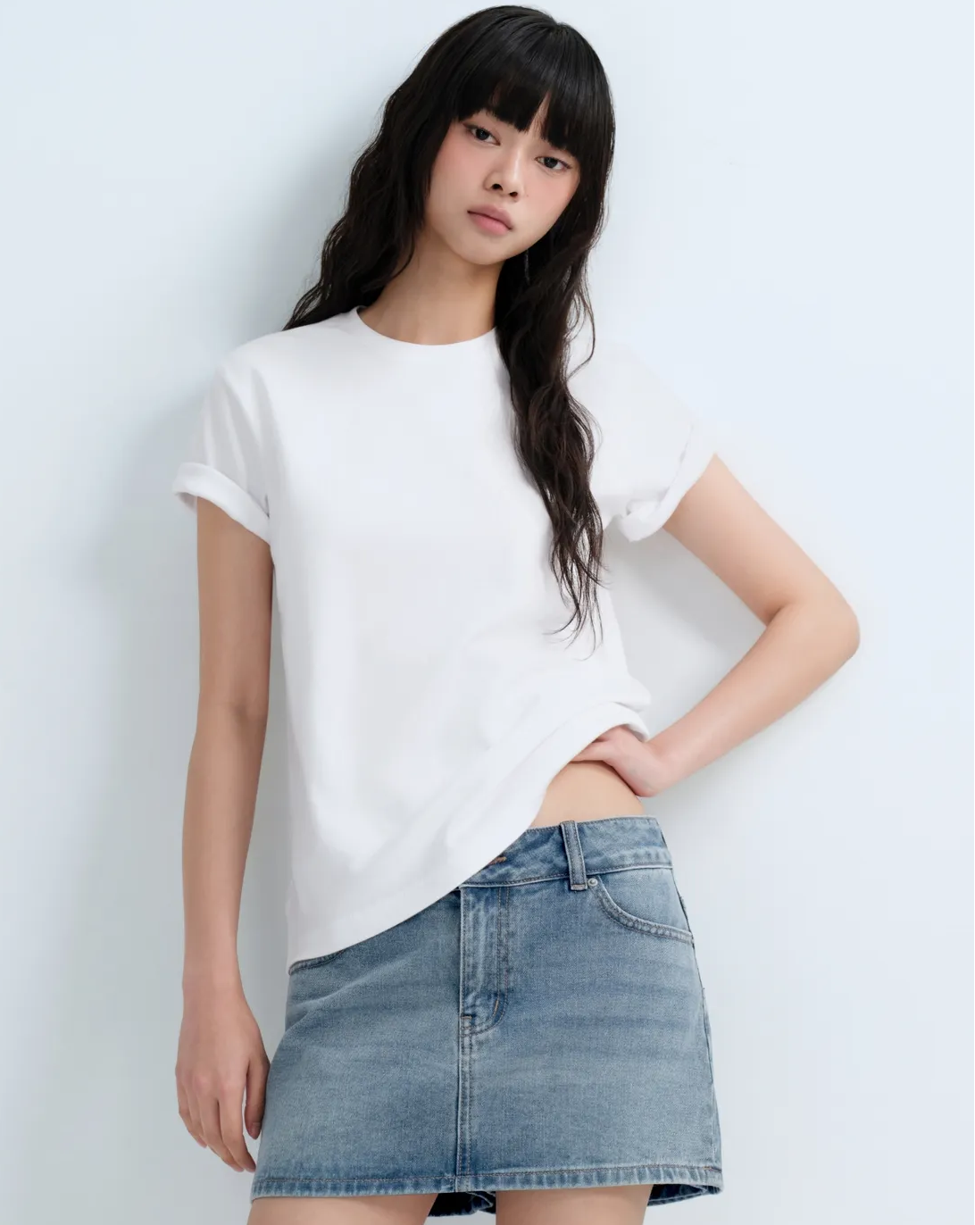 🆕新品上架【梨花娘】韓國💕Standard 柔焦感純棉柔膚圓領基本百搭T恤(7色)