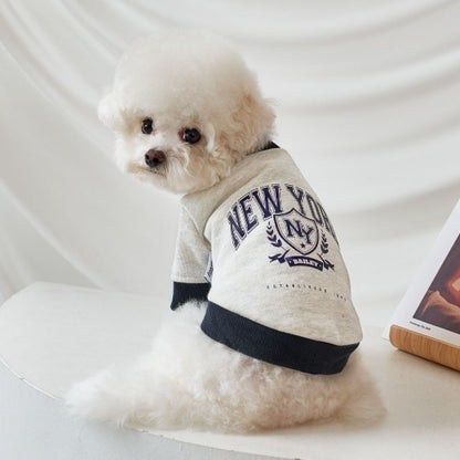 韓國新品上架【梨花娘】🐾BAILEY 🐶秋冬新品 韓系潮流聯名休閒棉質寵物服飾(3色)