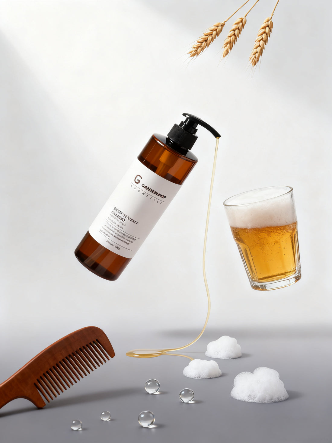 🆕新品上架💖【梨花娘】韓國Gardenshop天然植萃精油家強健髮根啤酒酵母洗髮精(500ml)💖韓國連線