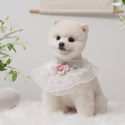 【梨花娘】🐶 韓國BAILEY💖寵物品牌精緻婚紗夢幻領巾(現貨+預購)