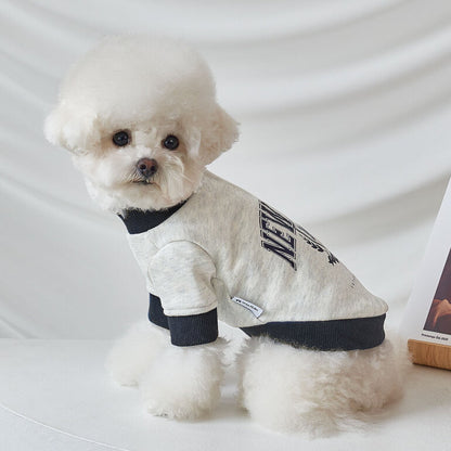 韓國新品上架【梨花娘】🐾BAILEY 🐶秋冬新品 韓系潮流聯名休閒棉質寵物服飾(3色)