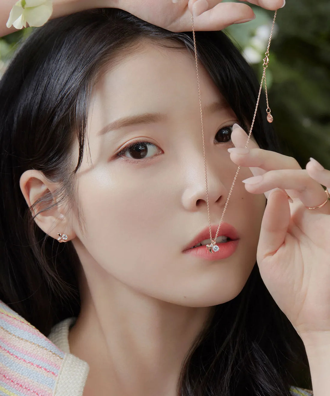 🆕新品上架【梨花娘】🔥韓國品牌J.ESTINA輕珠寶韓國WHITEMOND高切工鋯石項鍊｜100面精密切割・極致閃耀光感(2色)