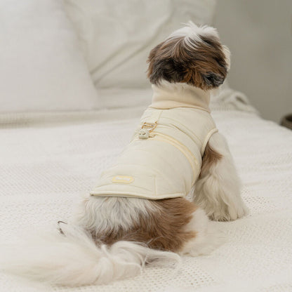 韓國新品上架【梨花娘】🐾BAILEY 🐶秋冬新品 柔軟菌菌拜拜內襯防潑水高領設計保暖寵物服飾(3色)