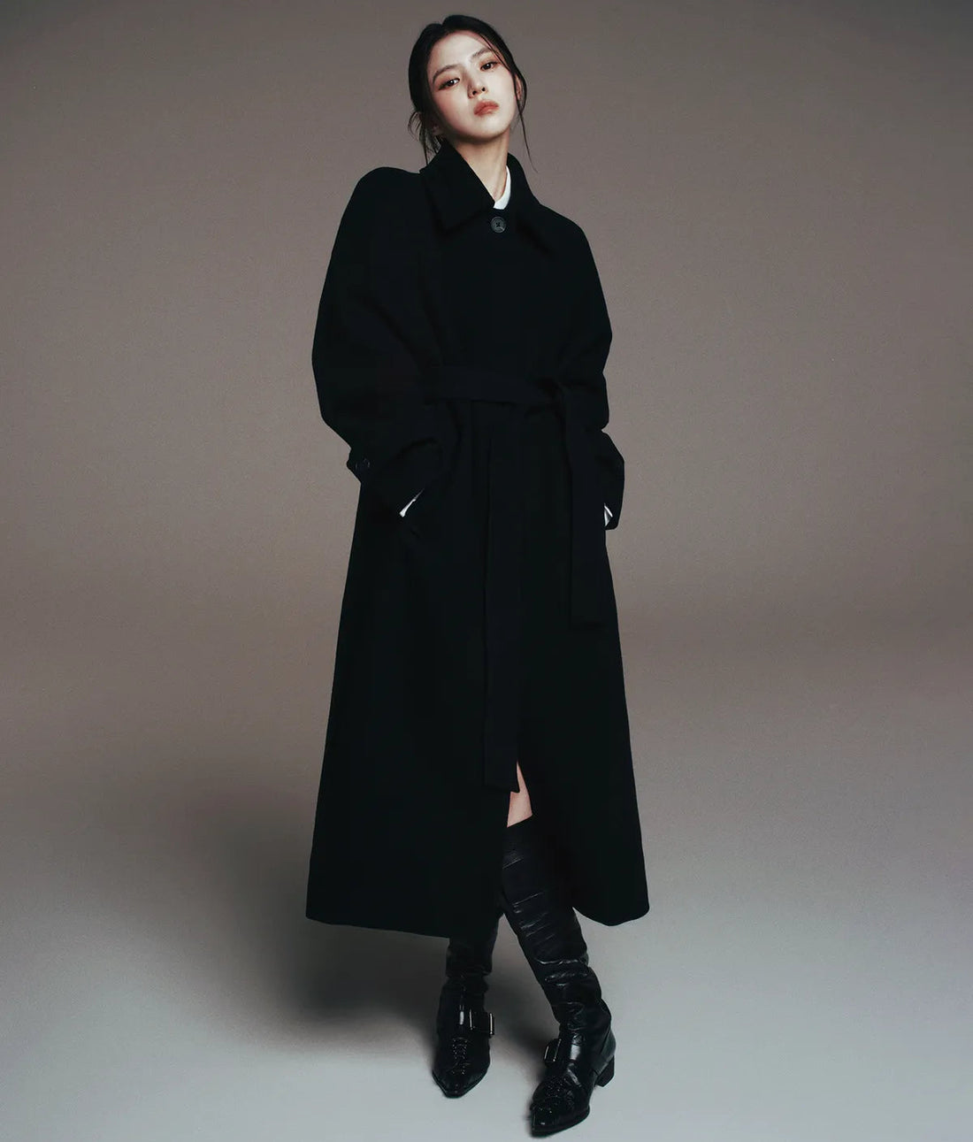 🆕新品上架💖【梨花娘】 韓國品牌무신사 韓韶禧代言長版羊絨大衣外套(7色)🏆韓國連線