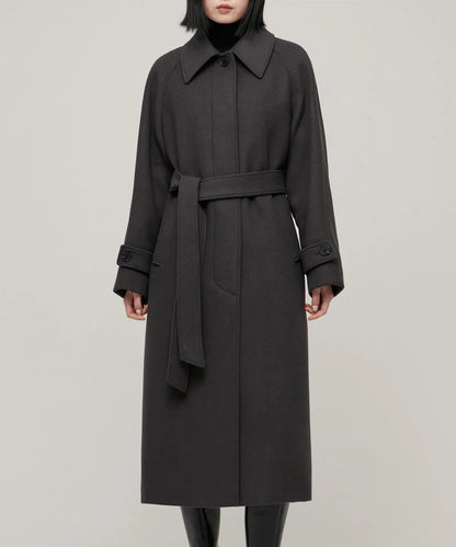 🆕新品上架💖【梨花娘】 韓國品牌무신사 韓韶禧代言長版羊絨大衣外套(7色)🏆韓國連線