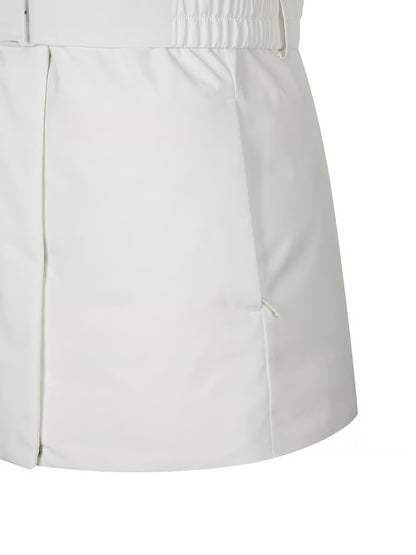 🆕新品上架💖【梨花娘】 韓國 品牌Discovery 高允真代言Milford Vertex狐狸毛繫帶中長款保暖鵝絨外套(2色)🏆