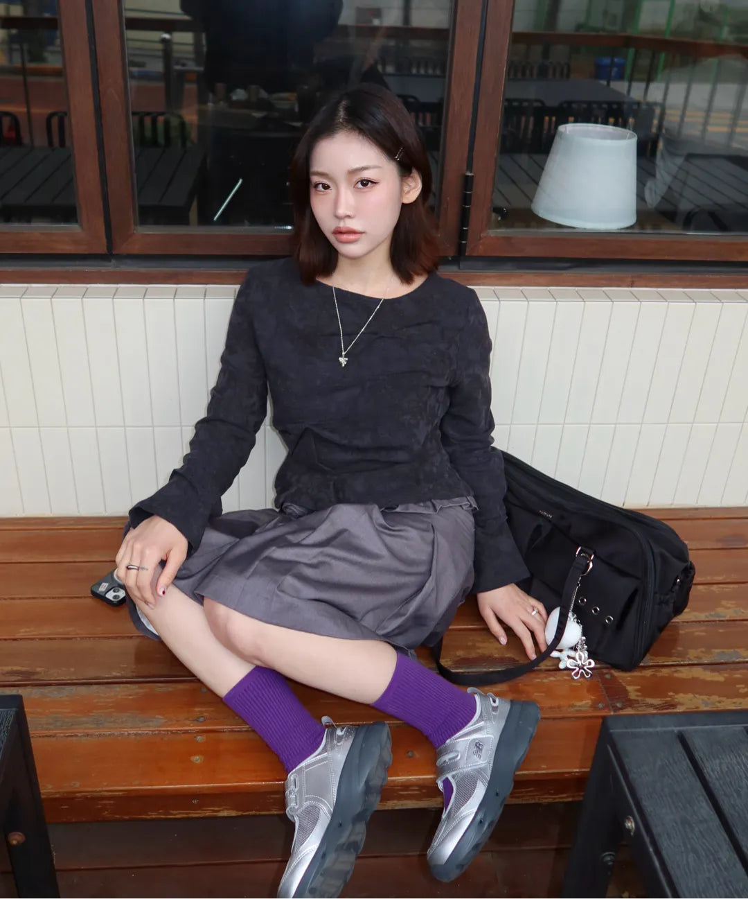 🆕新品上架【梨花娘】💖NEW BALANCE Breeze 韓系瑪莉珍 × 運動機能感(黑/灰)
