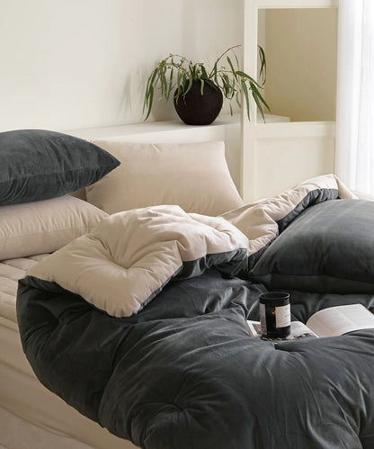 🆕新品上架【梨花娘】冬季飯店🔥韓國品牌MAATILA 雙色特殊超細纖維棉柔軟保暖輕盈被5件套組(單人四件)