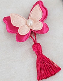 韓國新品上架【梨花娘】🐾BAILEY 🐶高質感韓服頭飾流蘇古典手工寵物髮夾(7色)