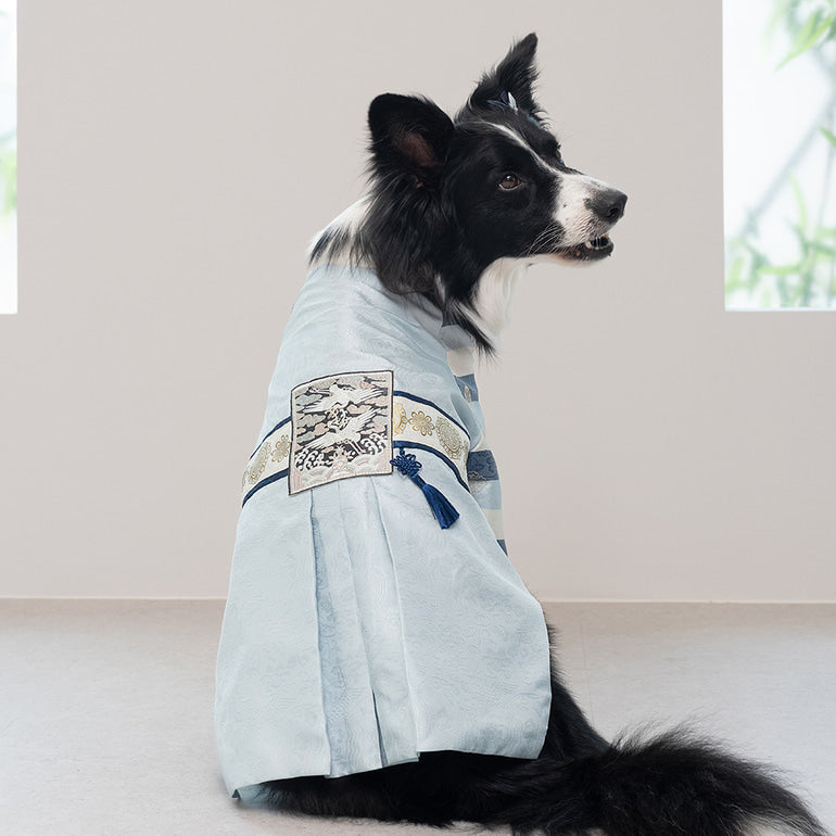 韓國新品上架【梨花娘】🐾BAILEY 🐶秋冬新品 皇室尊貴刺繡流蘇寵物韓服(4色)