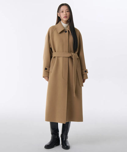 🆕新品上架💖【梨花娘】 韓國品牌무신사 韓韶禧代言長版羊絨大衣外套(7色)🏆韓國連線