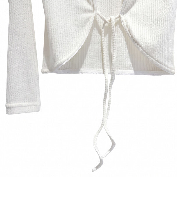 🆕新品上架【梨花娘】💜 韓國 MUAH MUAH｜甜辣蕾絲綁帶針織兩件式套裝(2色)