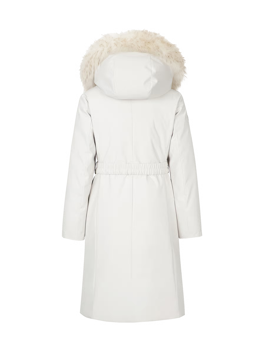 🆕新品上架💖【梨花娘】 韓國 熱賣🔥品牌Discovery 🫧高允真代言 狐狸毛領Milford Vertex 繫帶鵝絨長款保暖外套