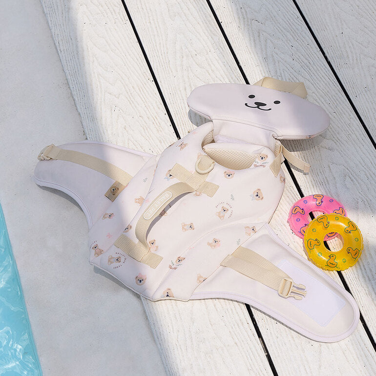 韓國新品上架【梨花娘】🐾BAILEY 🐶夏日馬卡龍色系高浮力清涼透氣寵物漂浮泳衣(3色)