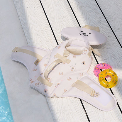 韓國新品上架【梨花娘】🐾BAILEY 🐶夏日馬卡龍色系高浮力清涼透氣寵物漂浮泳衣(3色)