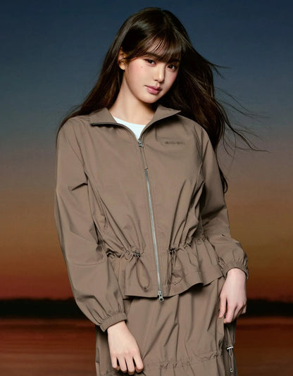 🆕新品上架【梨花娘】法國品牌 EIDER 張員瑛推薦款輕盈抽繩設計防風防潑水套裝(2色)