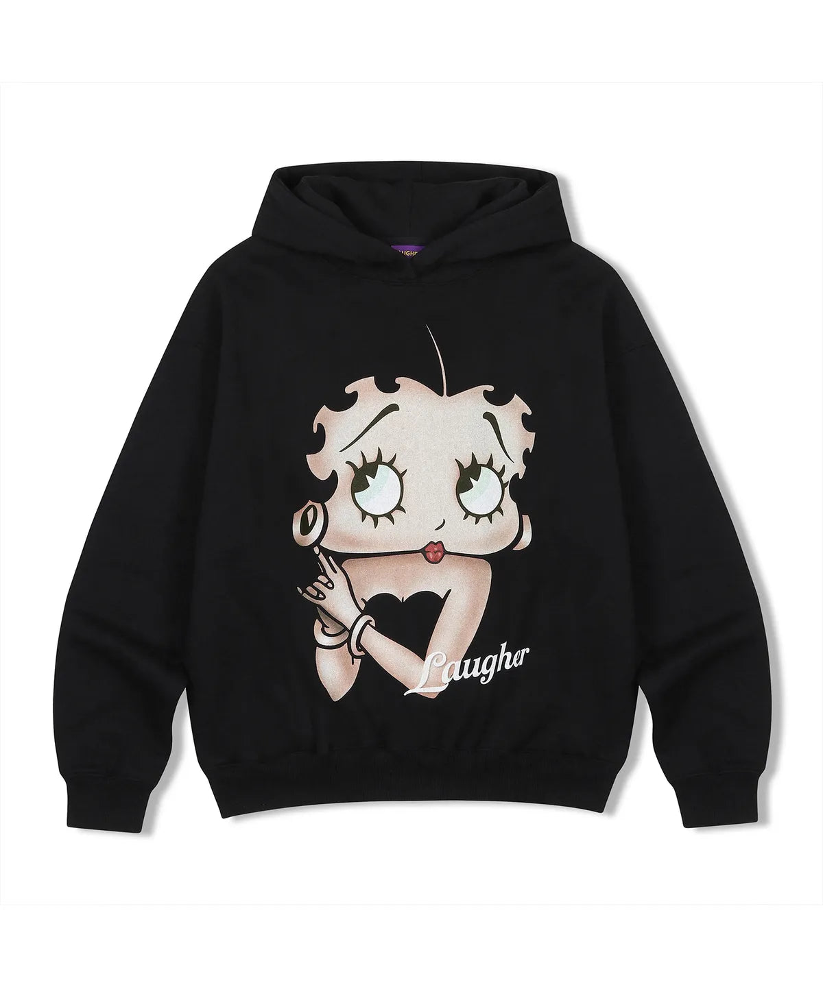 💜新品上架【梨花娘】💖韓國熱賣 Betty Boop 女王圖像連帽上衣(M~XL)