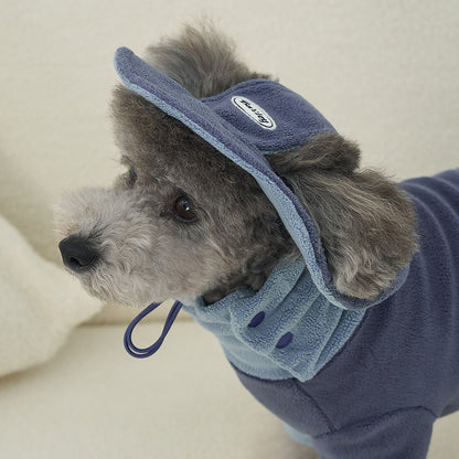 韓國新品上架【梨花娘】🐾BAILEY 🐶秋冬新品 可愛造型遮陽保暖絨毛可調節寵物帽(3色)