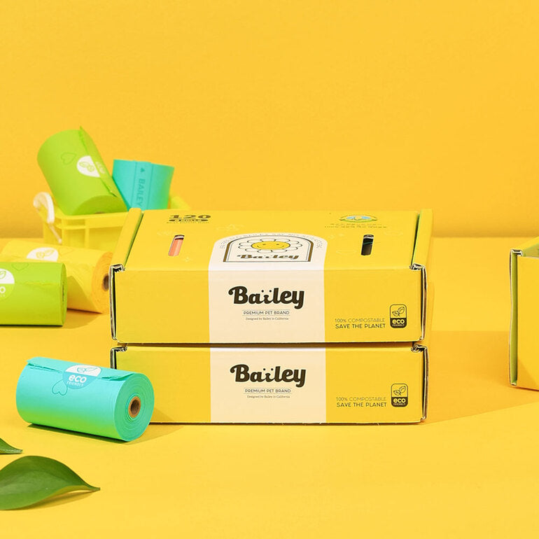 韓國新品上架【梨花娘】🐾BAILEY 🐶彩虹色系可愛笑臉花可生物分解環保寵物外出拾便袋🐶