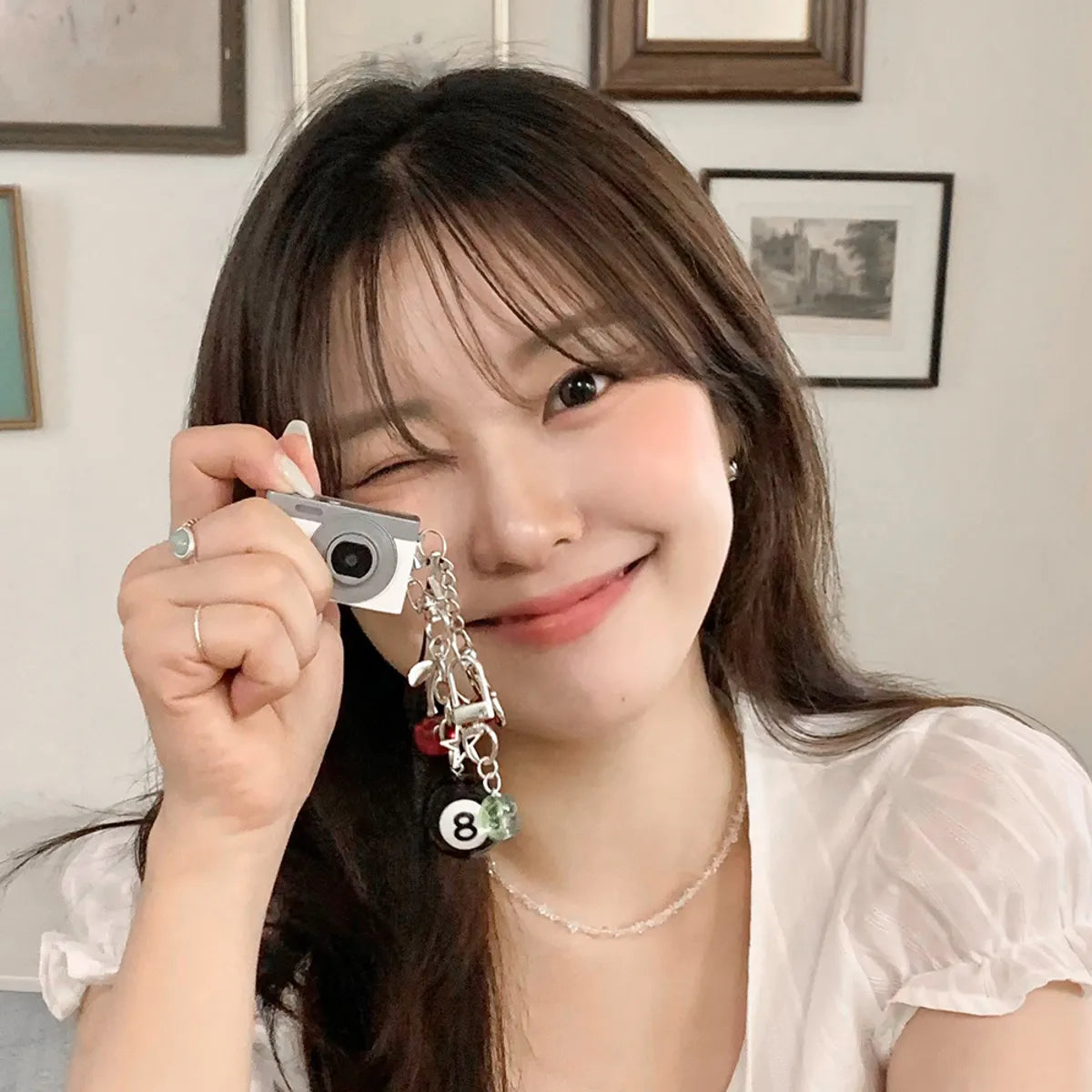 💜新品上架【梨花娘】🫧韓國AKARACHI📸mini😍附鑰匙圈可錄影復古Y2K數位相機(兩色)