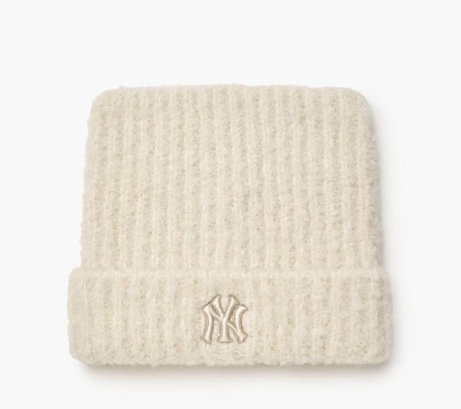 🔥新品上架 【梨花娘】💖韓國爆紅大缺貨!!正版限量柔軟洋基貓耳保暖毛線帽(5色)預購