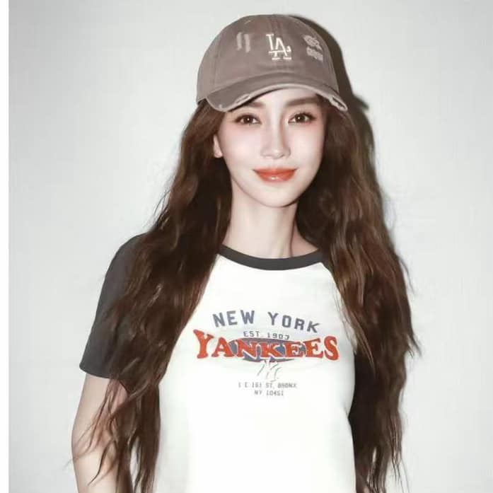 🔥新品上架 【梨花娘】💖洋基明星同款破損老舊設計棒球帽(3色)💖韓國連線