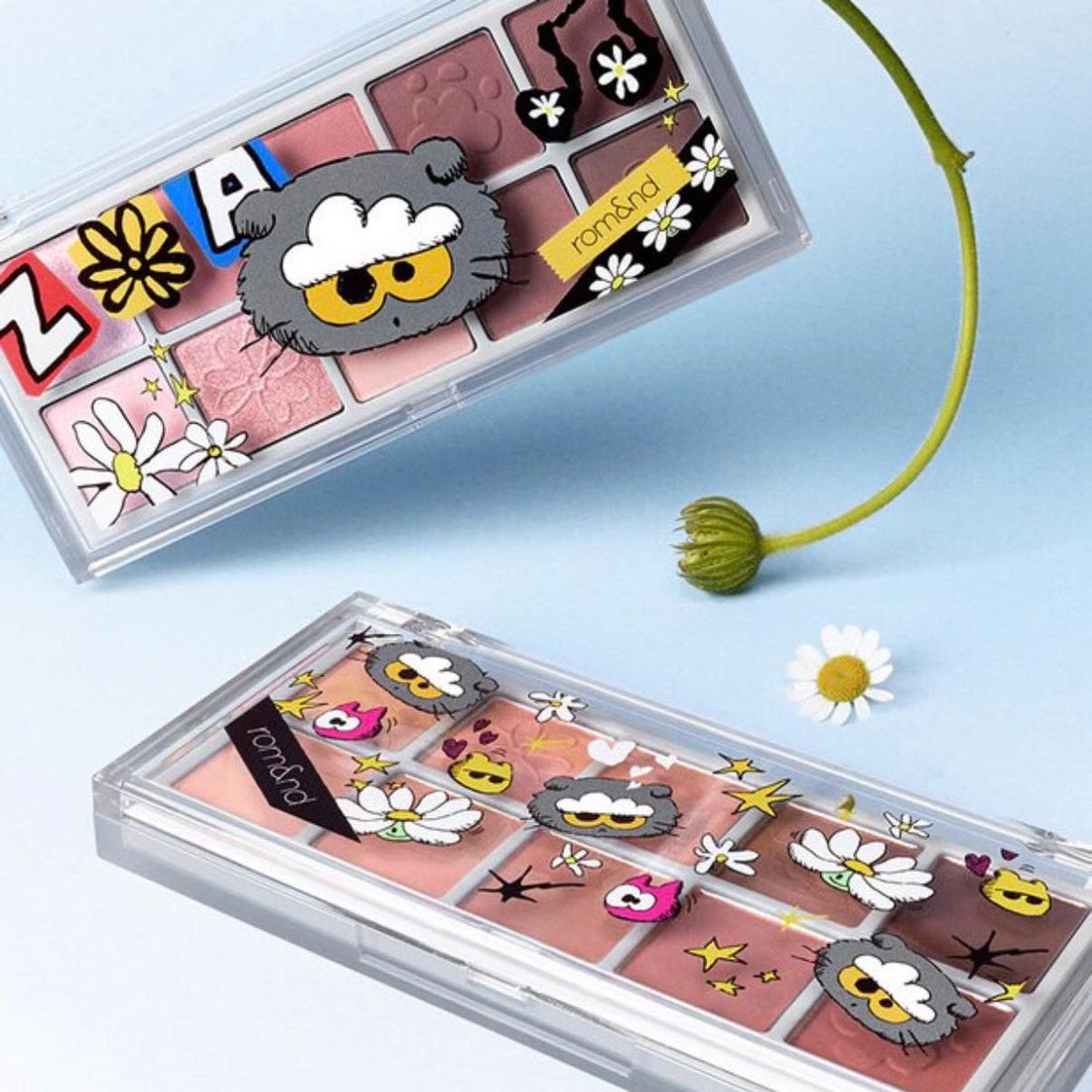 11月新品🔥rom&amp;nd × ZOA&amp;FRIENDS  GD貓咪限量聯名十色眼影盤（贈迷你四色眼影盤）韓國連線
