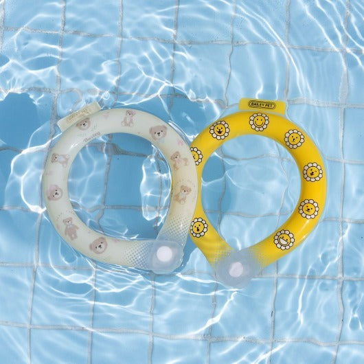 韓國新品上架【梨花娘】🐾BAILEY 🐶炎炎夏日寵物頸部降溫舒緩夜間瑩光冷卻頸圈(2色)