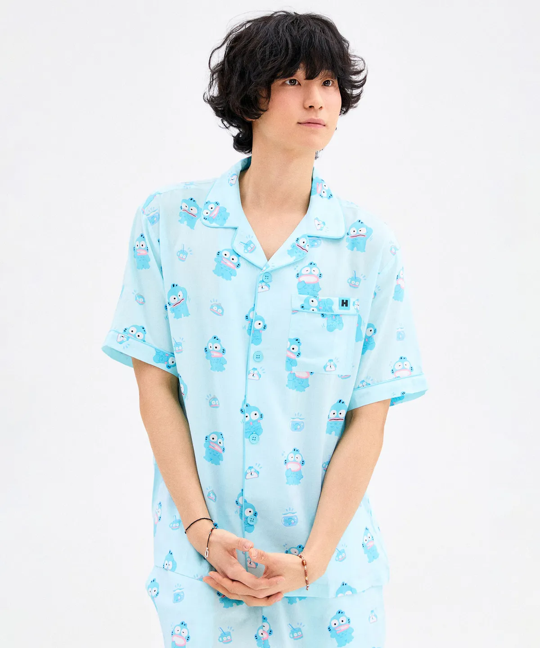 💜新品上架【梨花娘】韓國品牌暢銷TOP.1 SPAO × 三麗鷗角色聯名款夏日情侶款短袖居家服/睡衣套裝(7色)