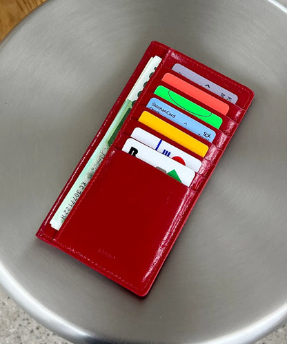 🆕新品上架【梨花娘】🔥韓國品牌TOAMO Bella Slim Long Wallet 韓國製牛皮薄型長夾｜韓系光澤皮革長夾